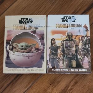Star Wars Mandalorian Beige and Brown Playing Cards